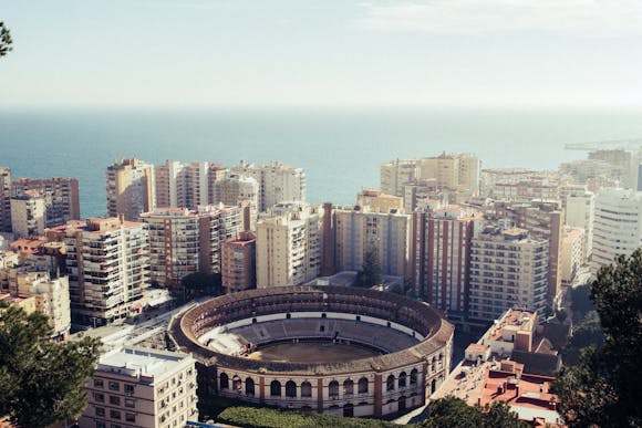 Skyline of Malaga, Spain