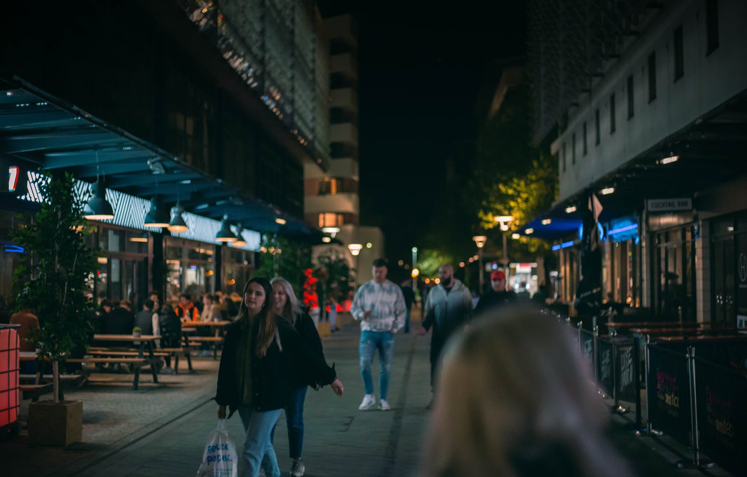 Night dining in Bristol