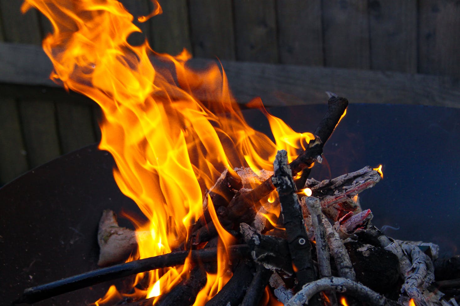 Beach bonfire in Brighton