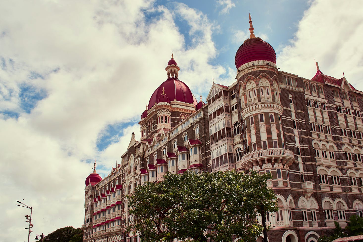 The ornate exterior of the Taj Mahal Palace Hotel in Mumbai