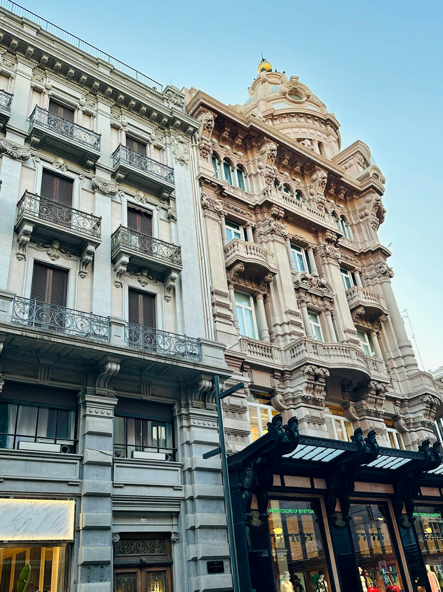 The United Colors of Benetton shop in a historic Bari building