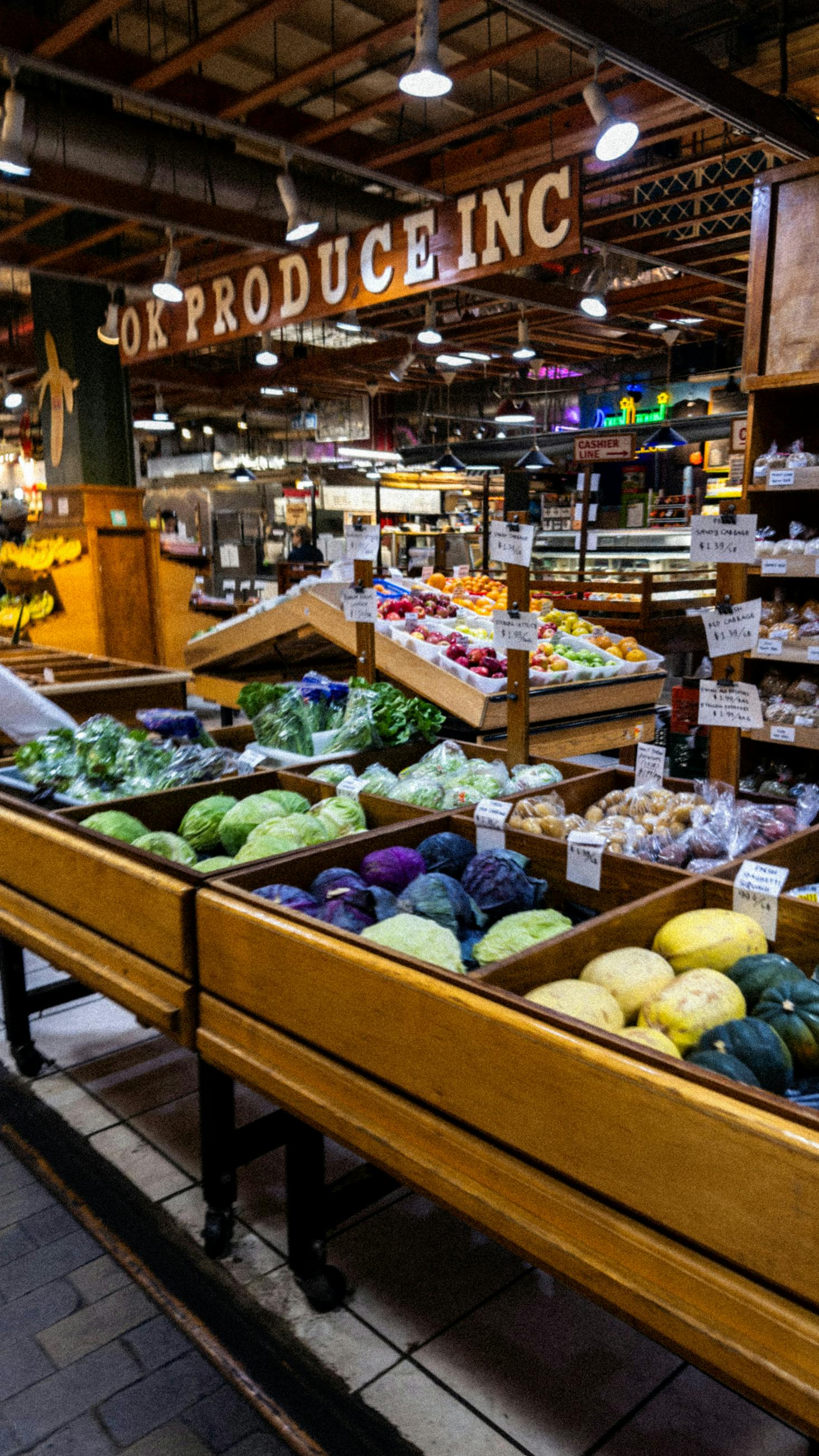 A deserted produce shop in Philadelphia