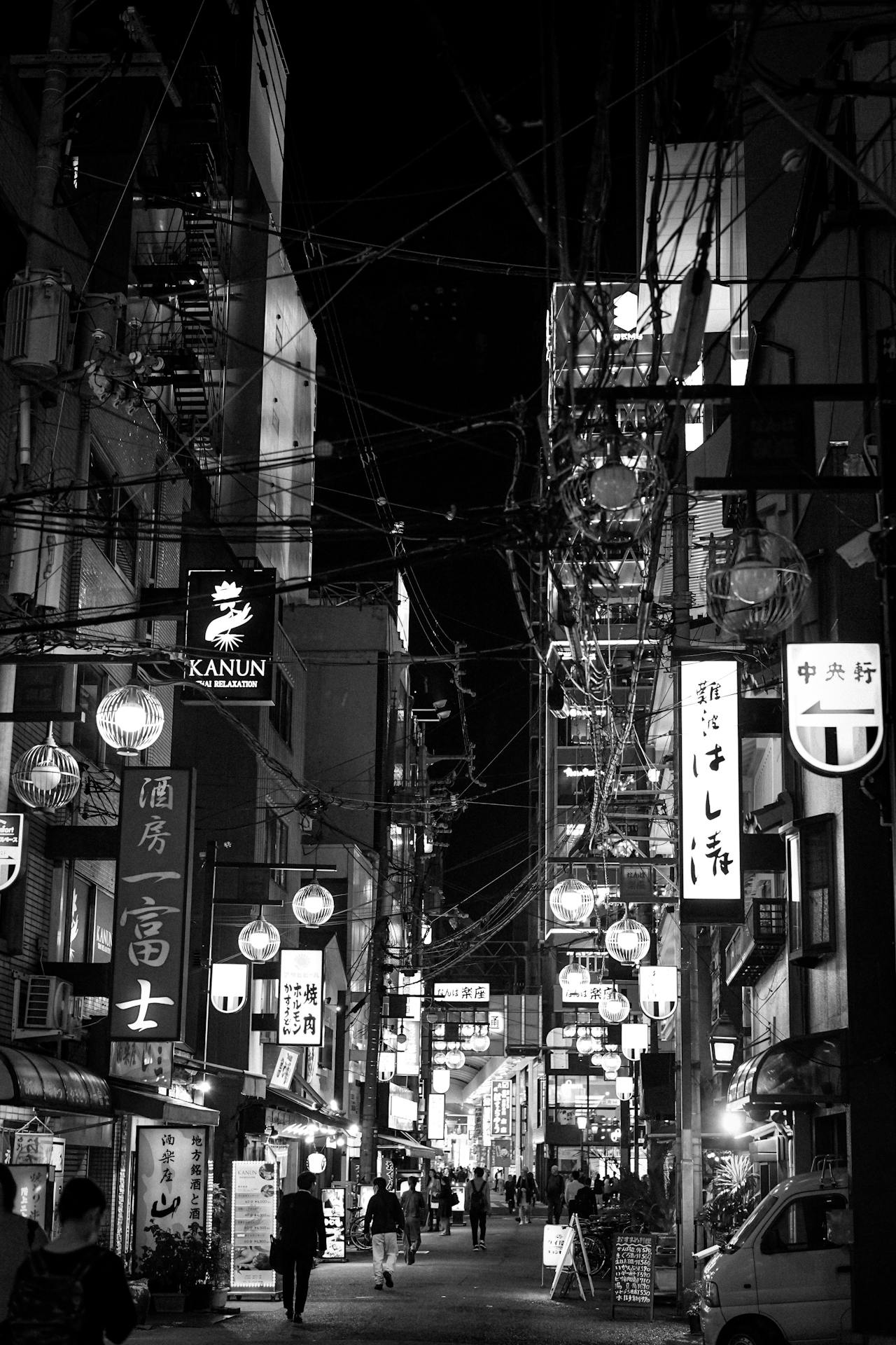 Osaka Namba neighborhood at night