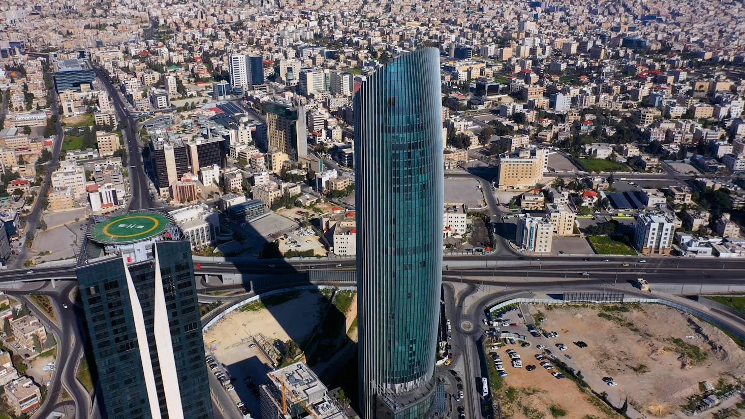 Aerial view of Amman, Jordan