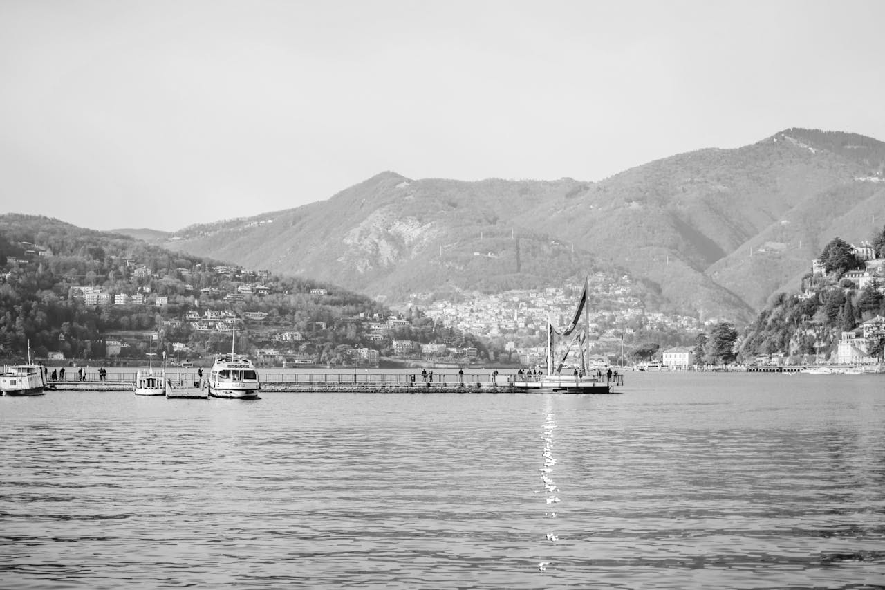 View of Lake Como near Como San Giovanni