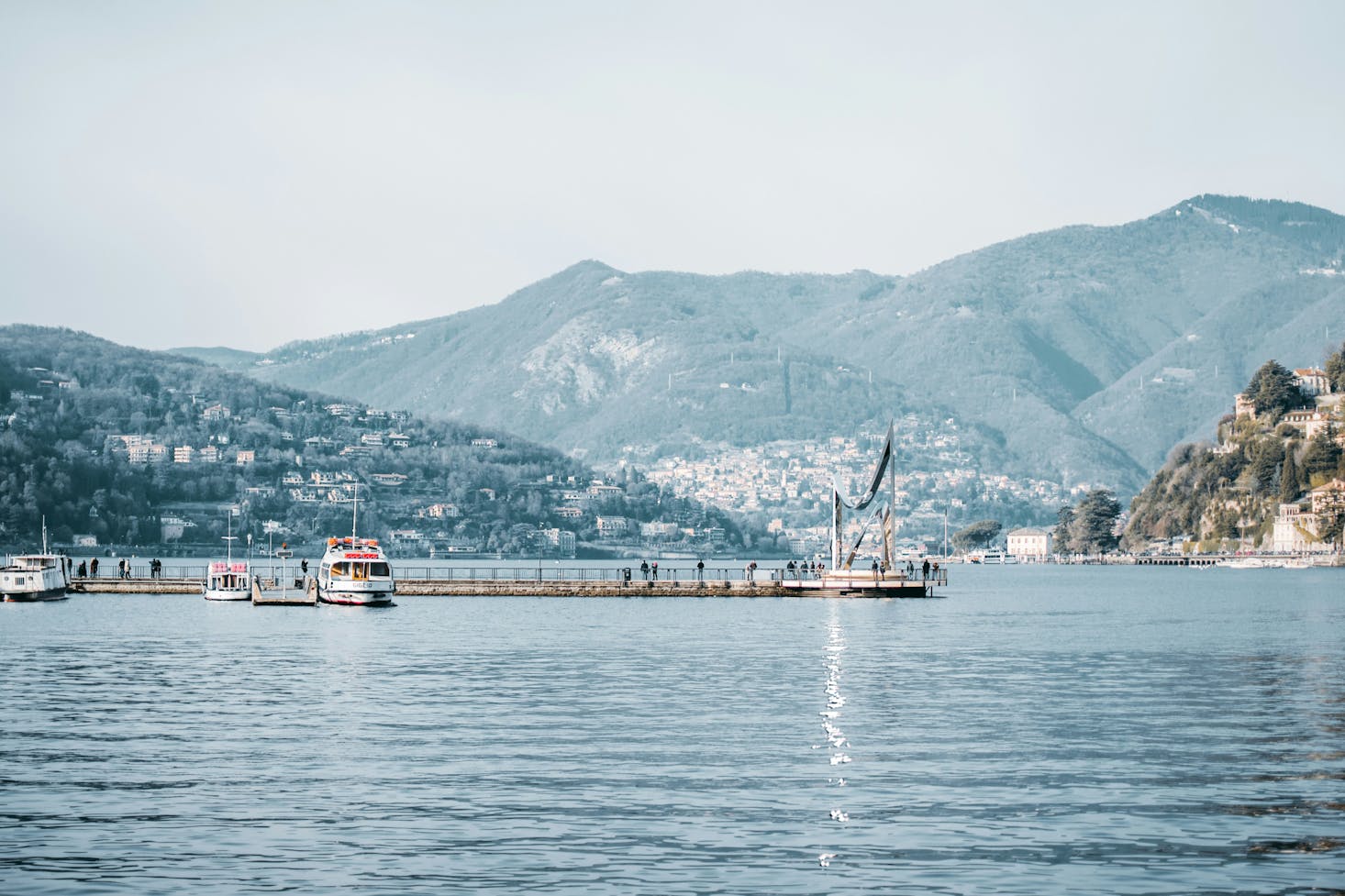 View of Lake Como near Como San Giovanni