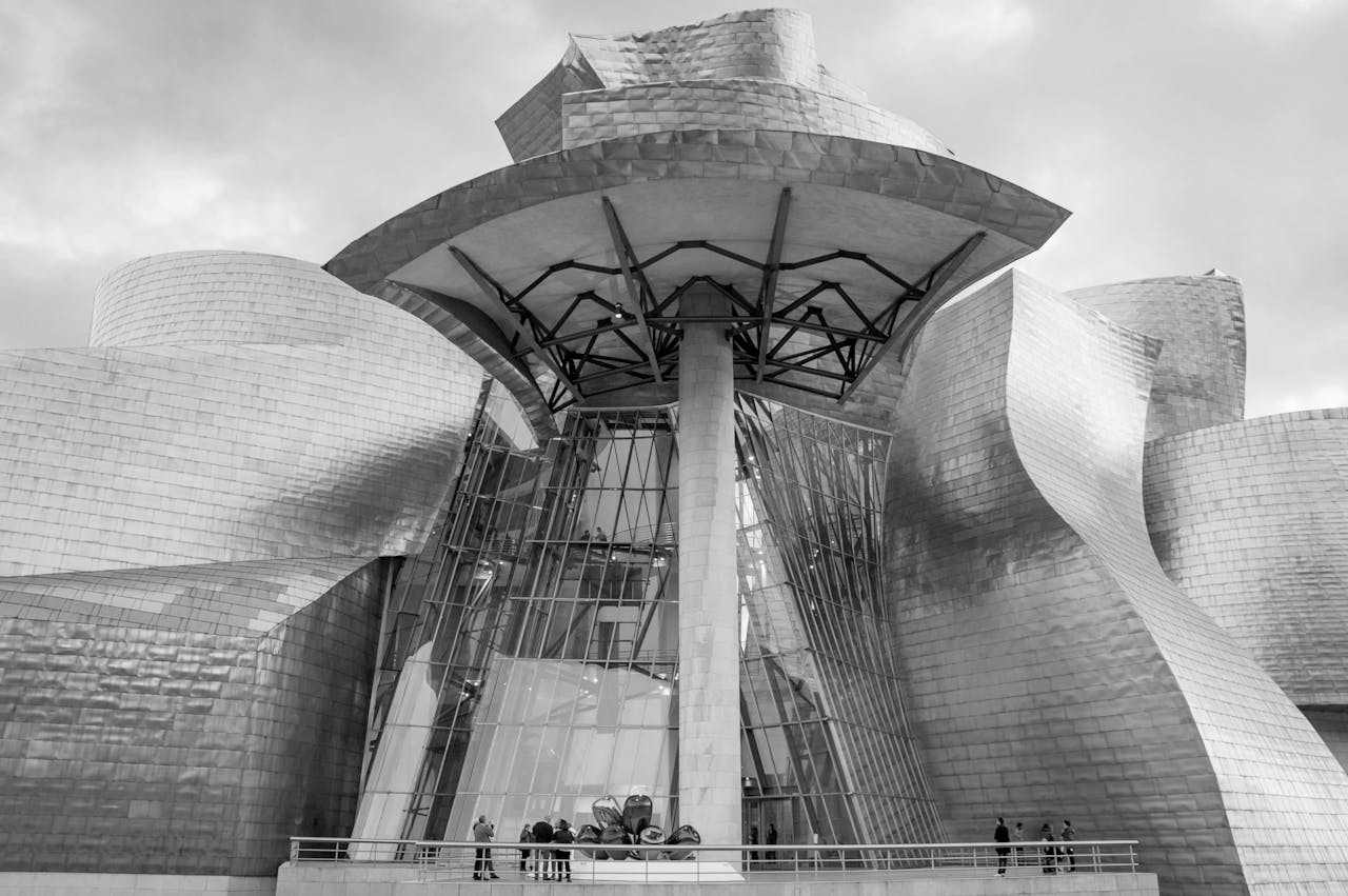 Exterior view of the Guggenheim Museum in Bilbao