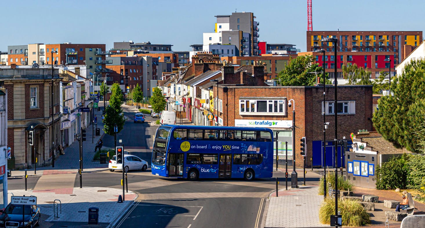 Street near Southampton Train Station