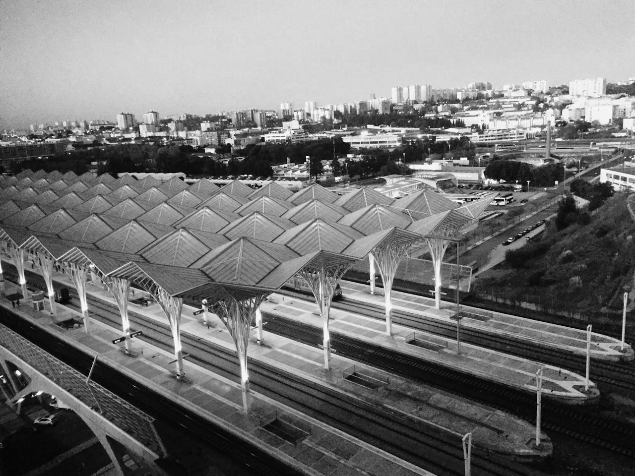 Aerial view of Oriente Station
