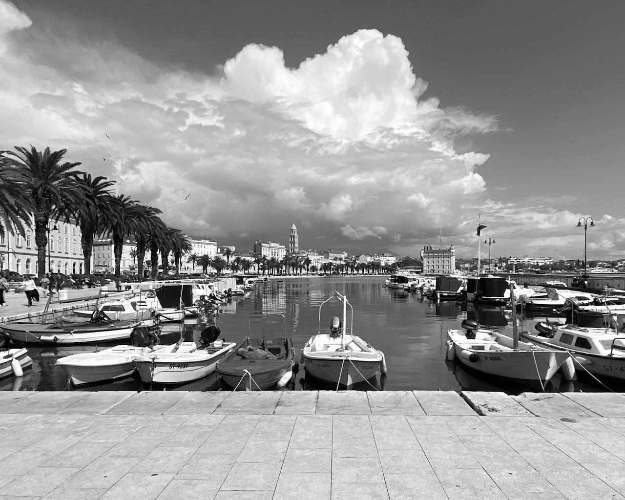 Gepäckaufbewahrung und Schließfächer am Hafen von Split.