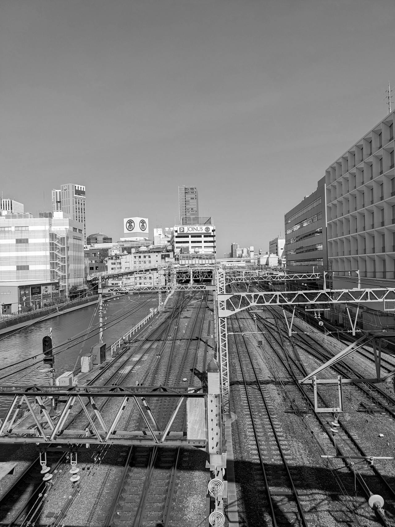 Train tracks near Yokohama Station