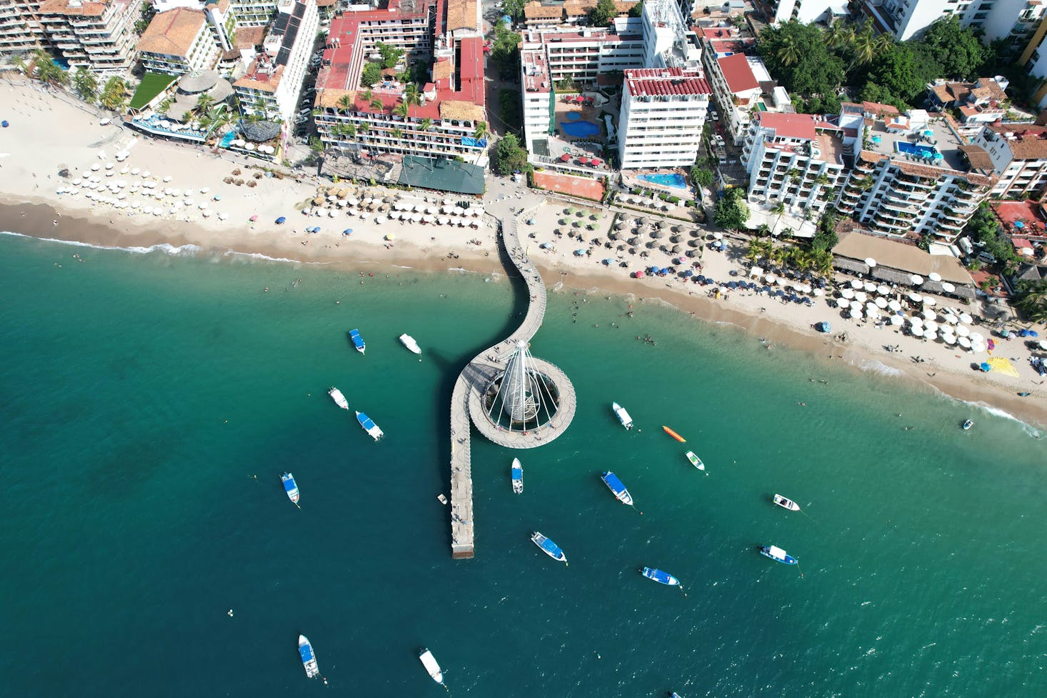 Aerial view of Puerto Vallarta