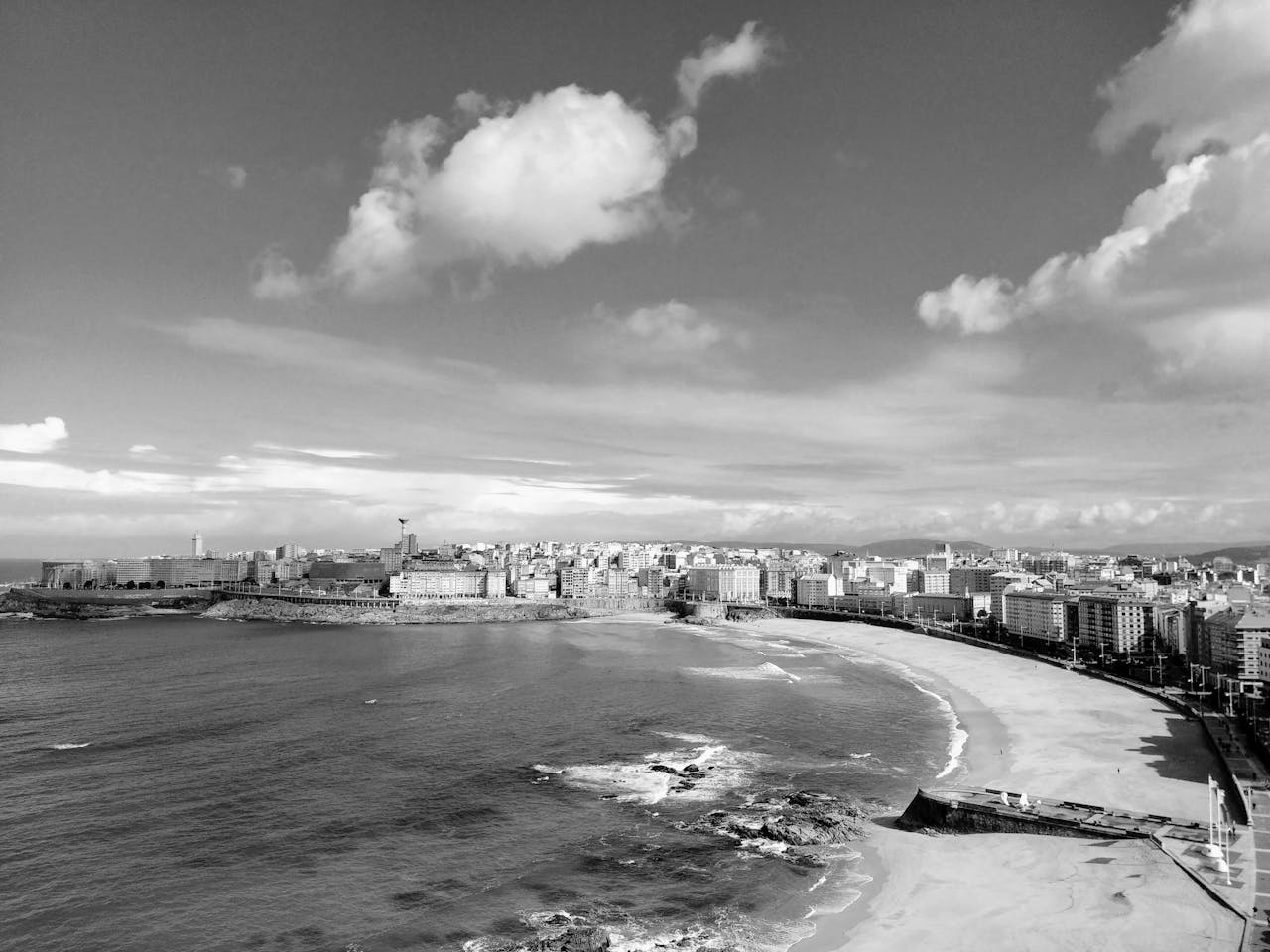 Imagen de una playa de A Coruña