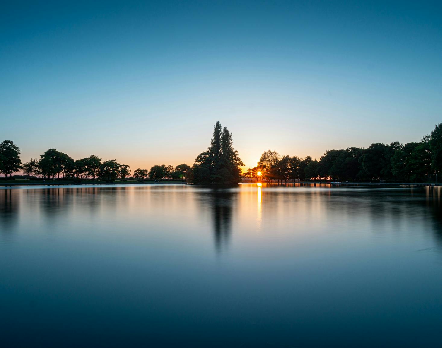 Lake in Pontefract, UK