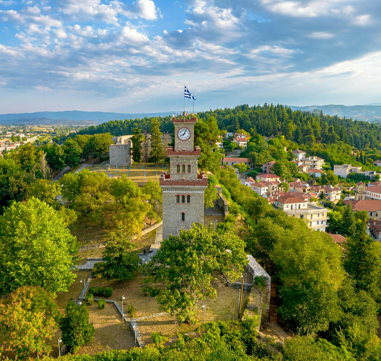 Clock tower in Trikala, Greece