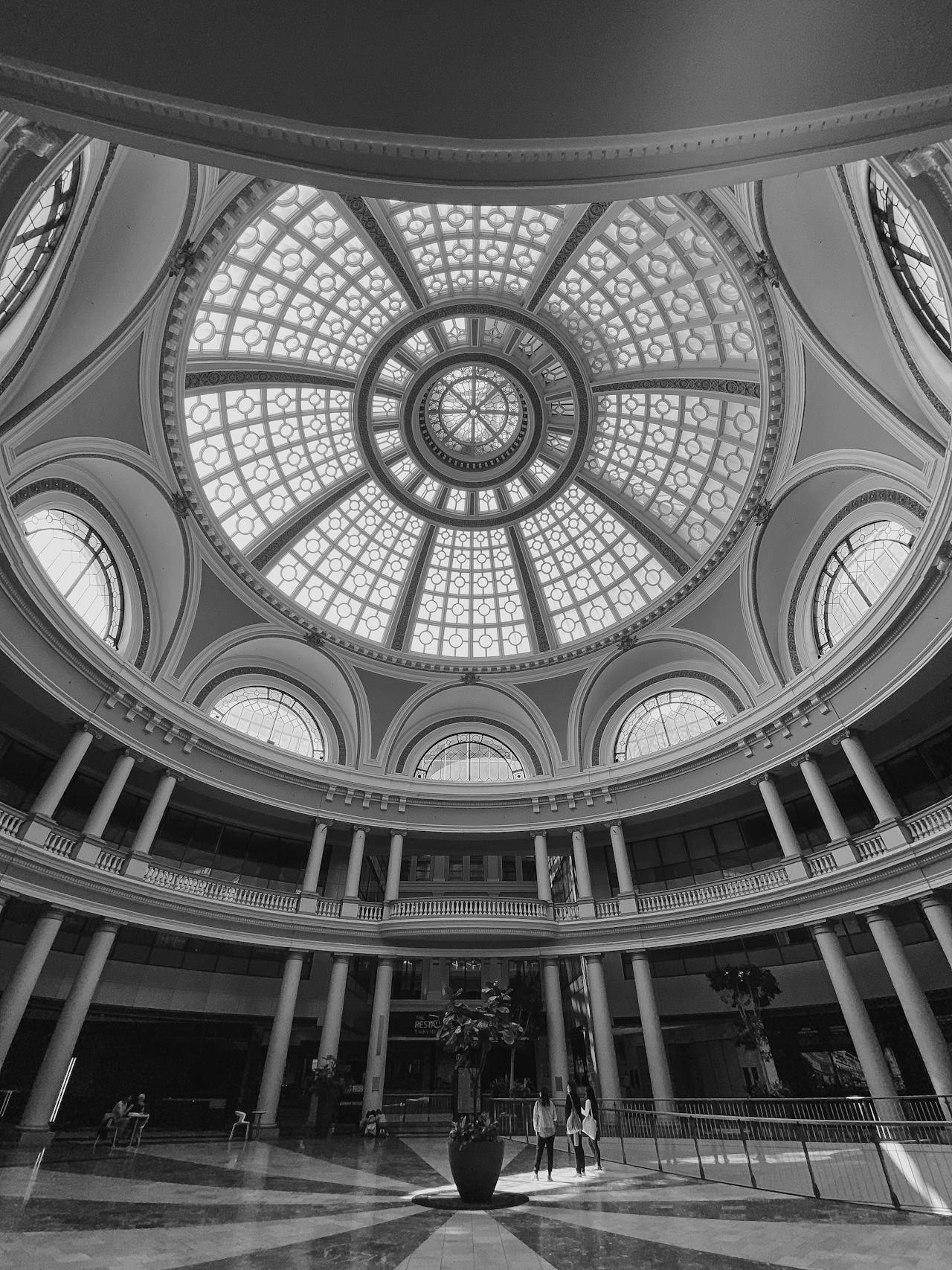 View of the famous dome at Westfield Mall
