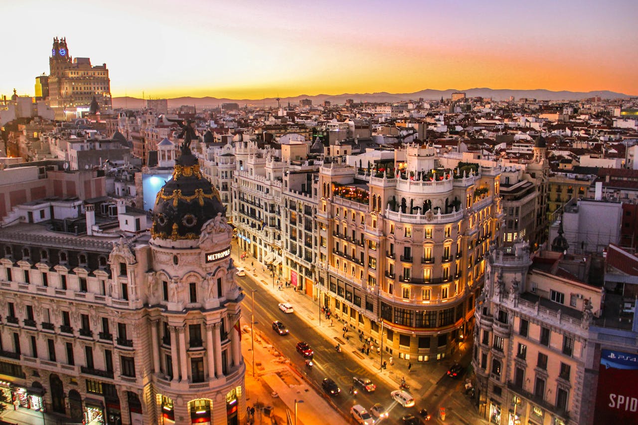 Imagen del centro de Madrid donde podrás encontrar consignas de Bounce cerca