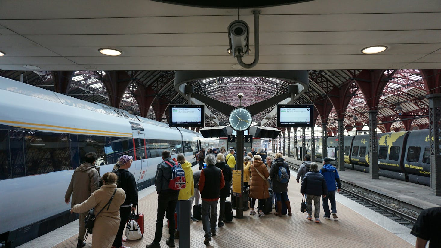 Gepäckaufbewahrung und Schließfächer am Hauptbahnhof in Kopenhagen.