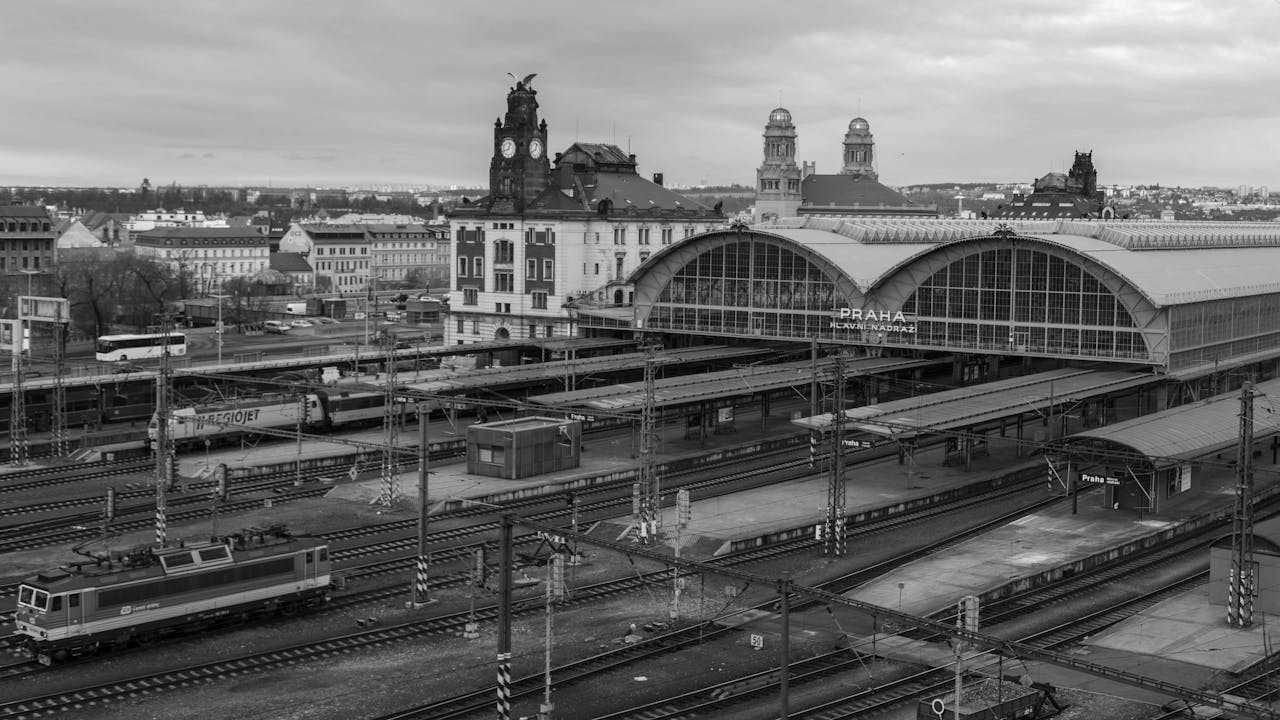 Gepäckaufbewahrung und Schließfächer am Hauptbahnhof in Prag.