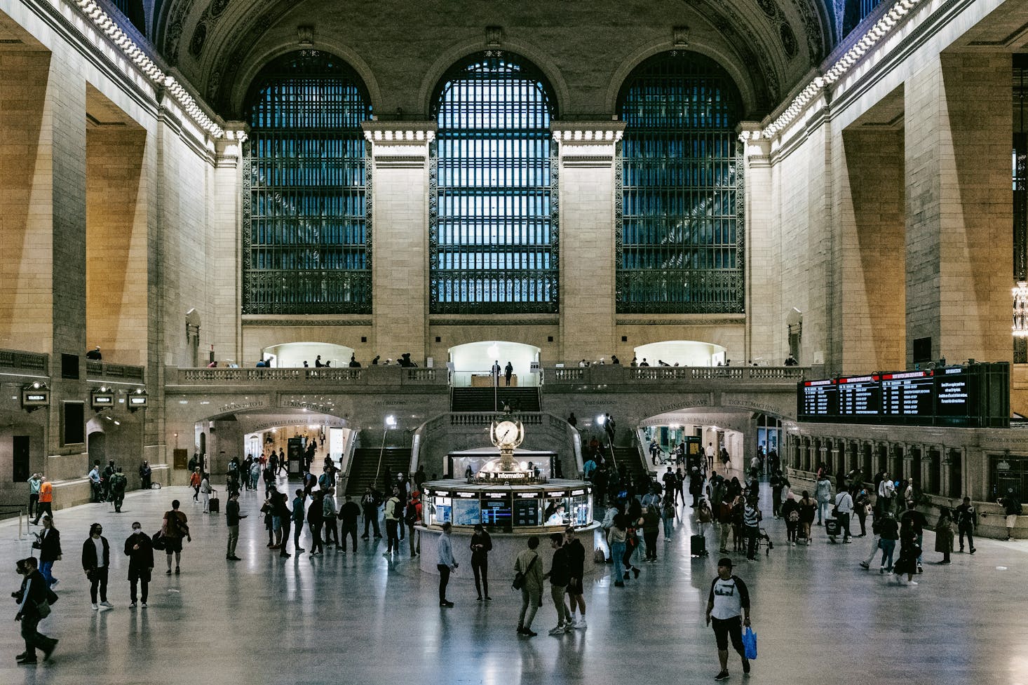 Gepäckaufbewahrung und Schließfächer am New York Grand Central, HBF.