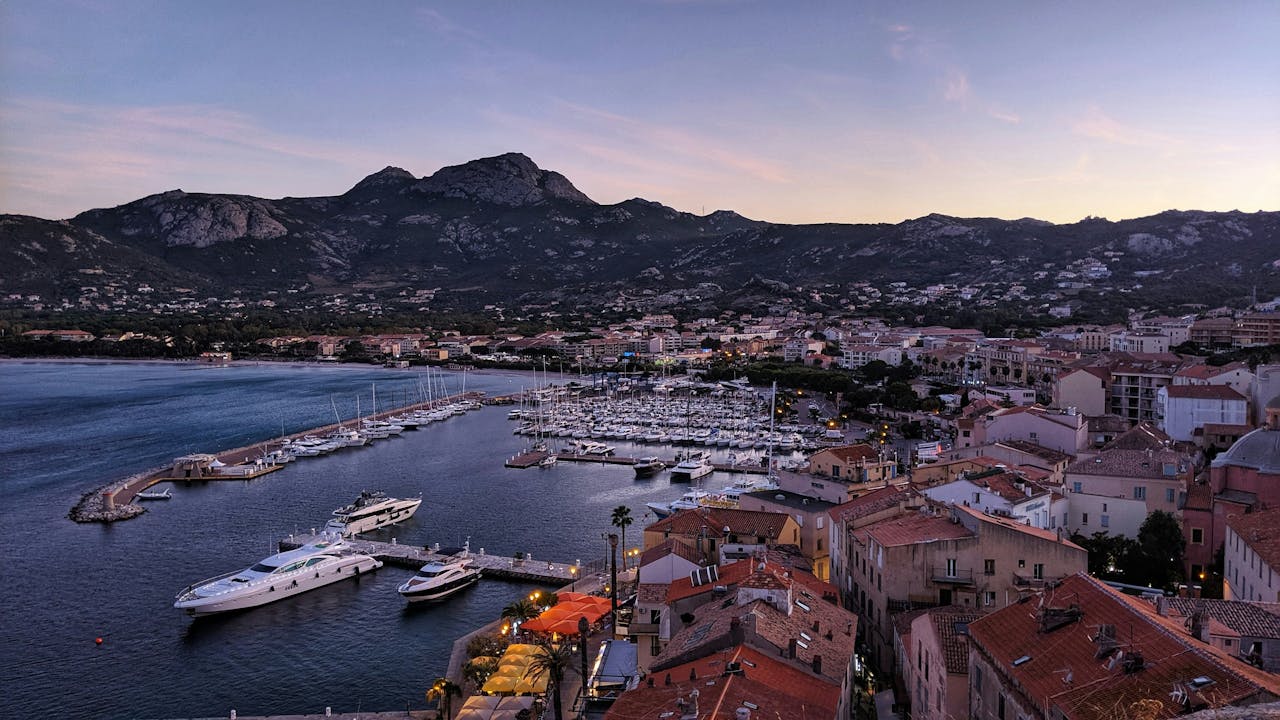 Harbor in Calvi, France