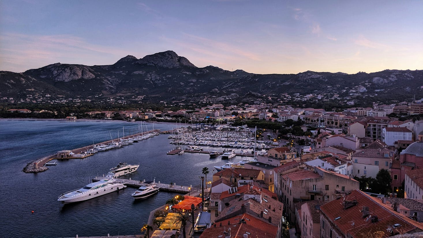 Harbor in Calvi, France