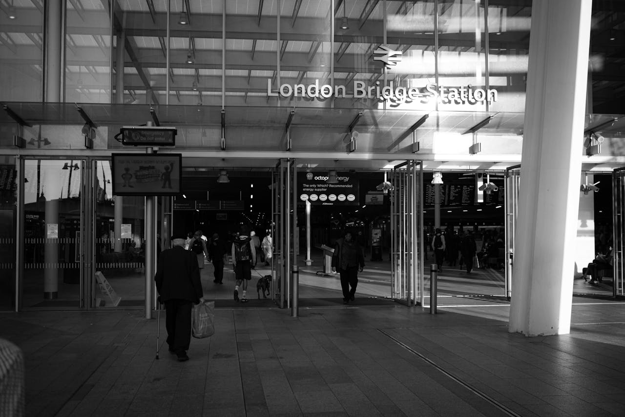 Gepäckaufbewahrung und Schließfächer an der London Bridge Station.