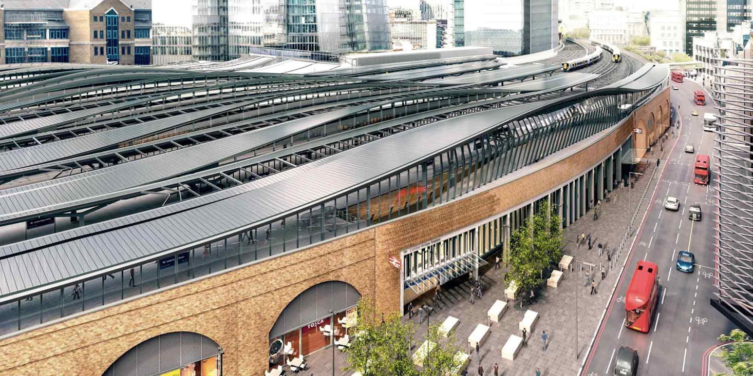 View of the London Bridge Station building