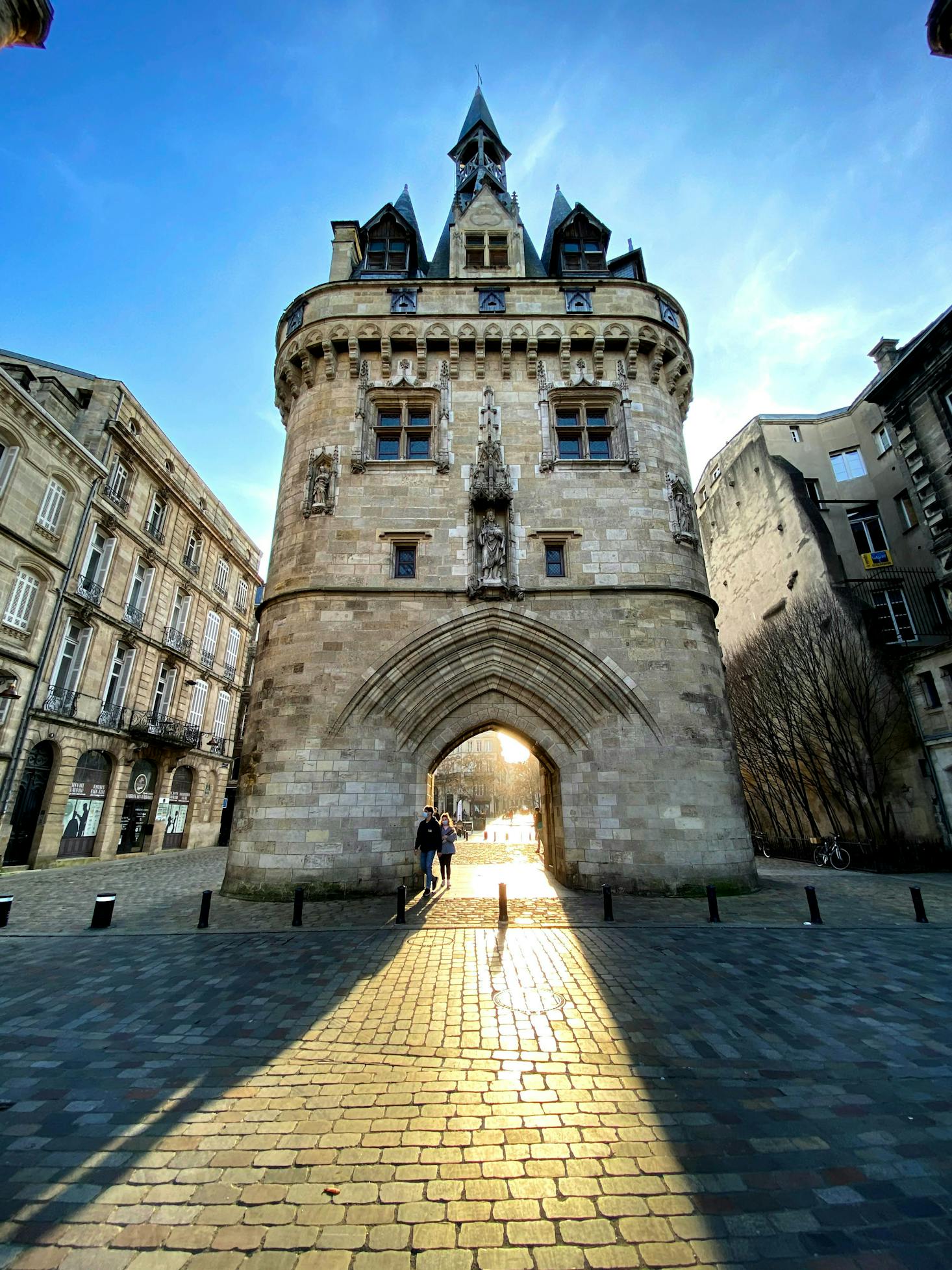 In the heart of cobblestones, where history breathes a grand archway stands in the downtown of Bordeaux.