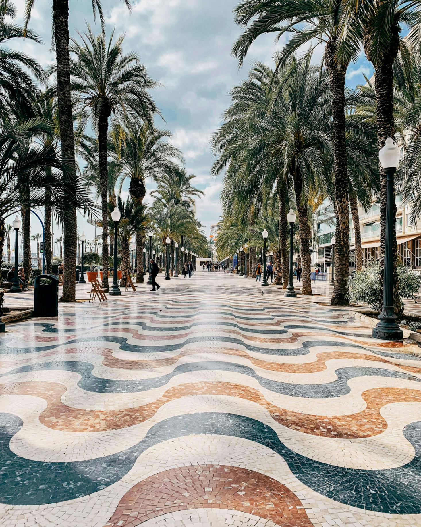 Explanada de España near Alicante Railway Station.