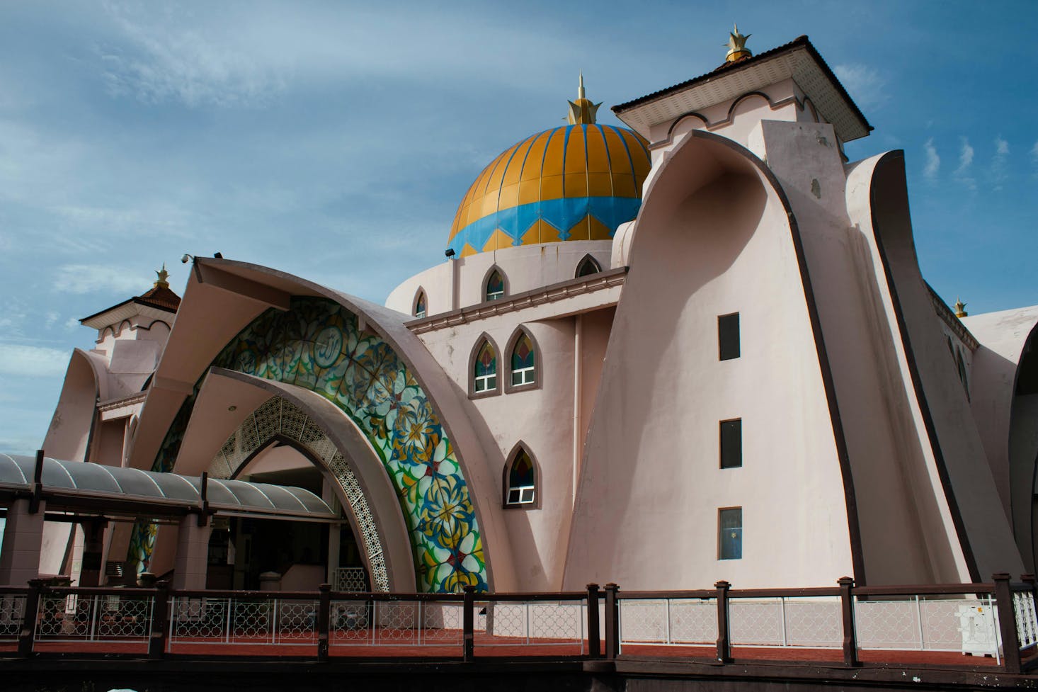 Straits of Melaka Mosque in Malaysia