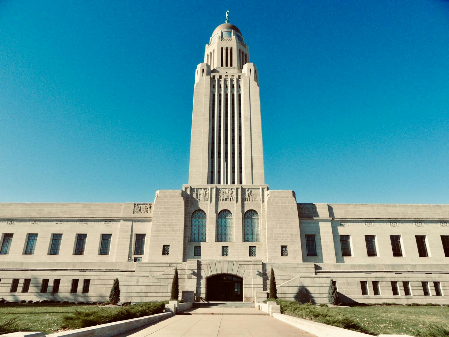 Luggage storage near the Nebraska State Capitol in Lincoln