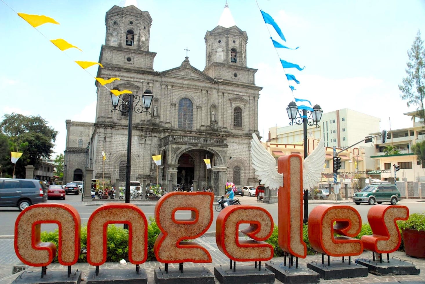 Santo Rosario Church in Angeles Pampanga Philippines