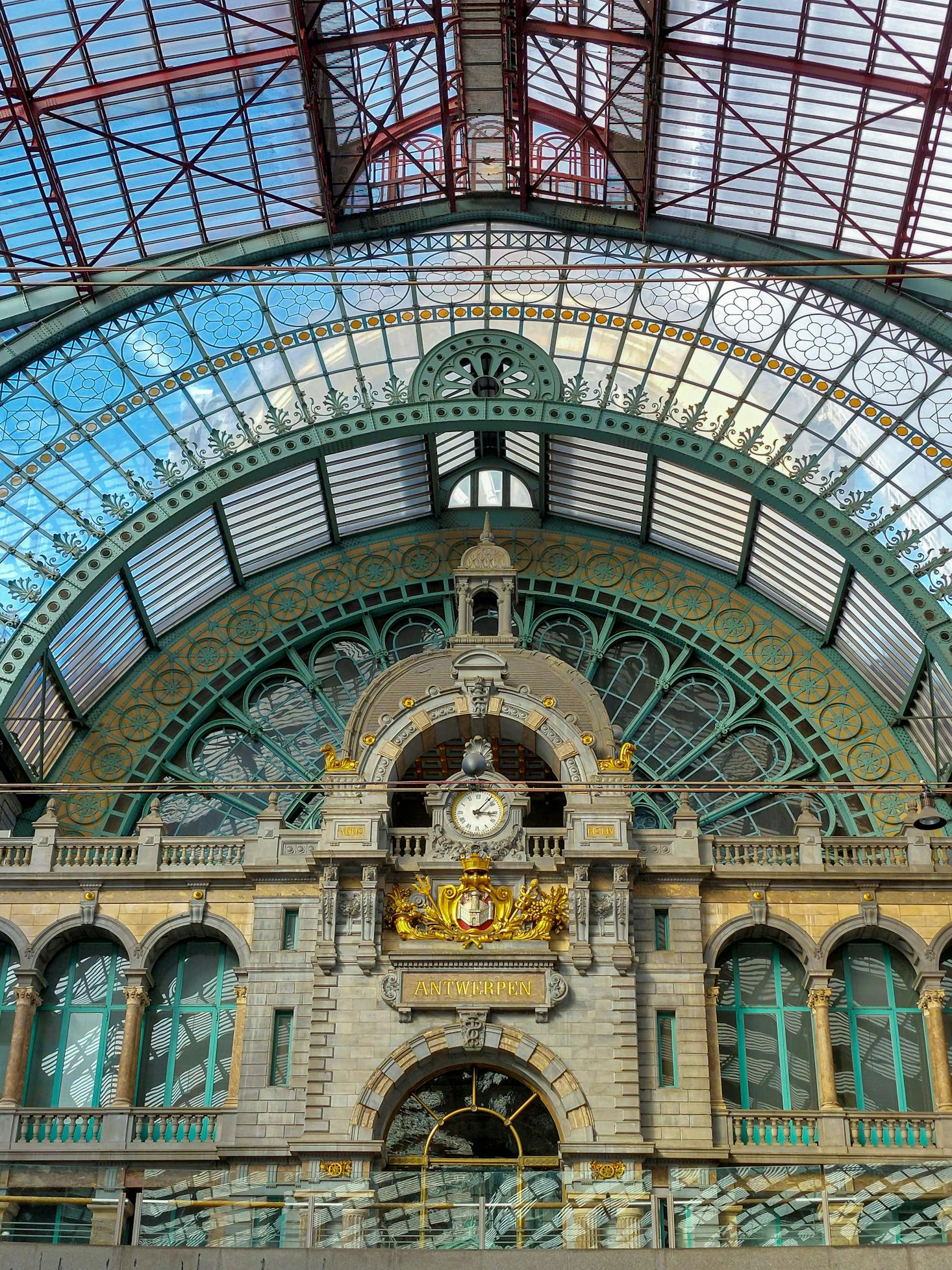 The interior of Antwerp Central Station