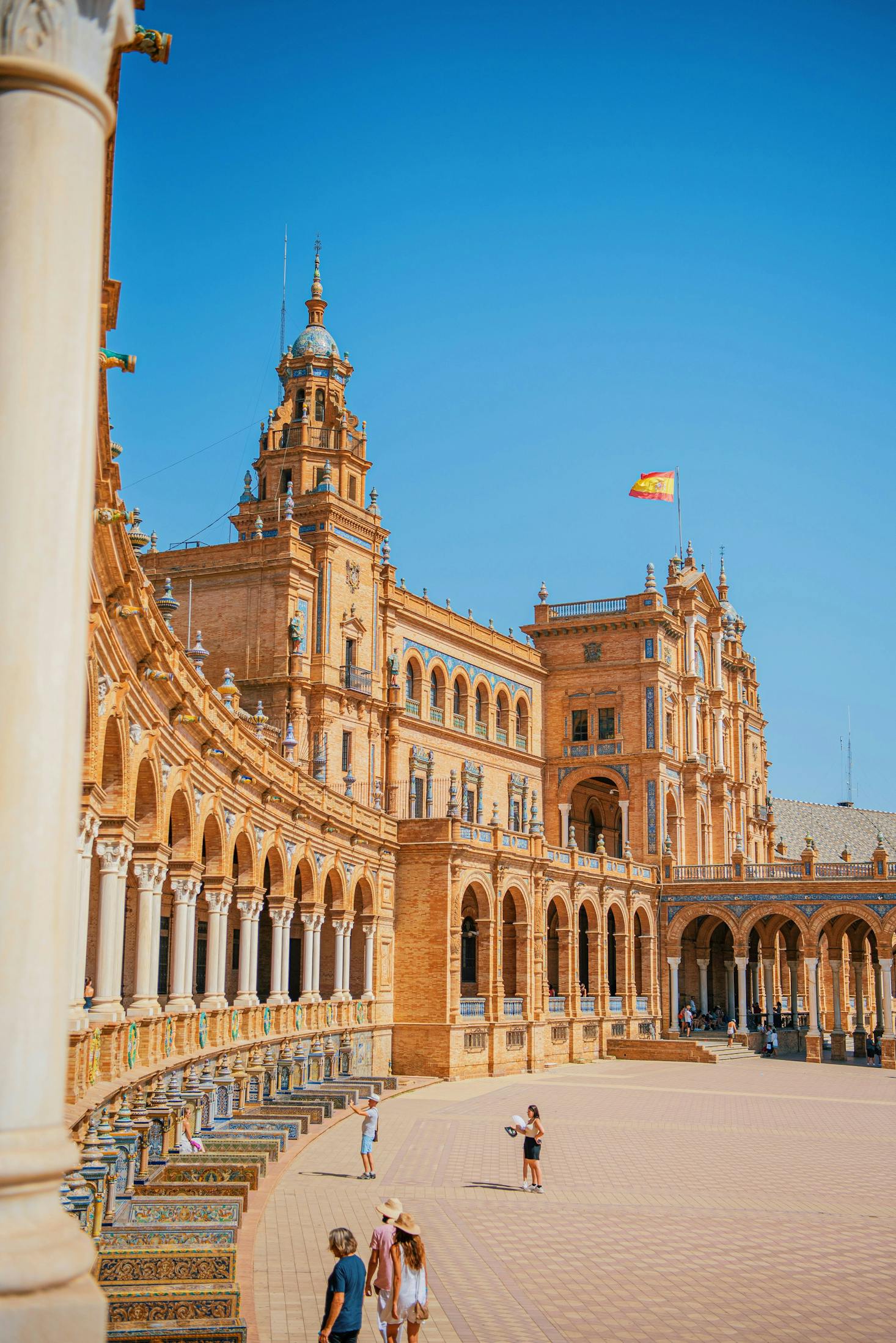 The Plaza de España in Seville