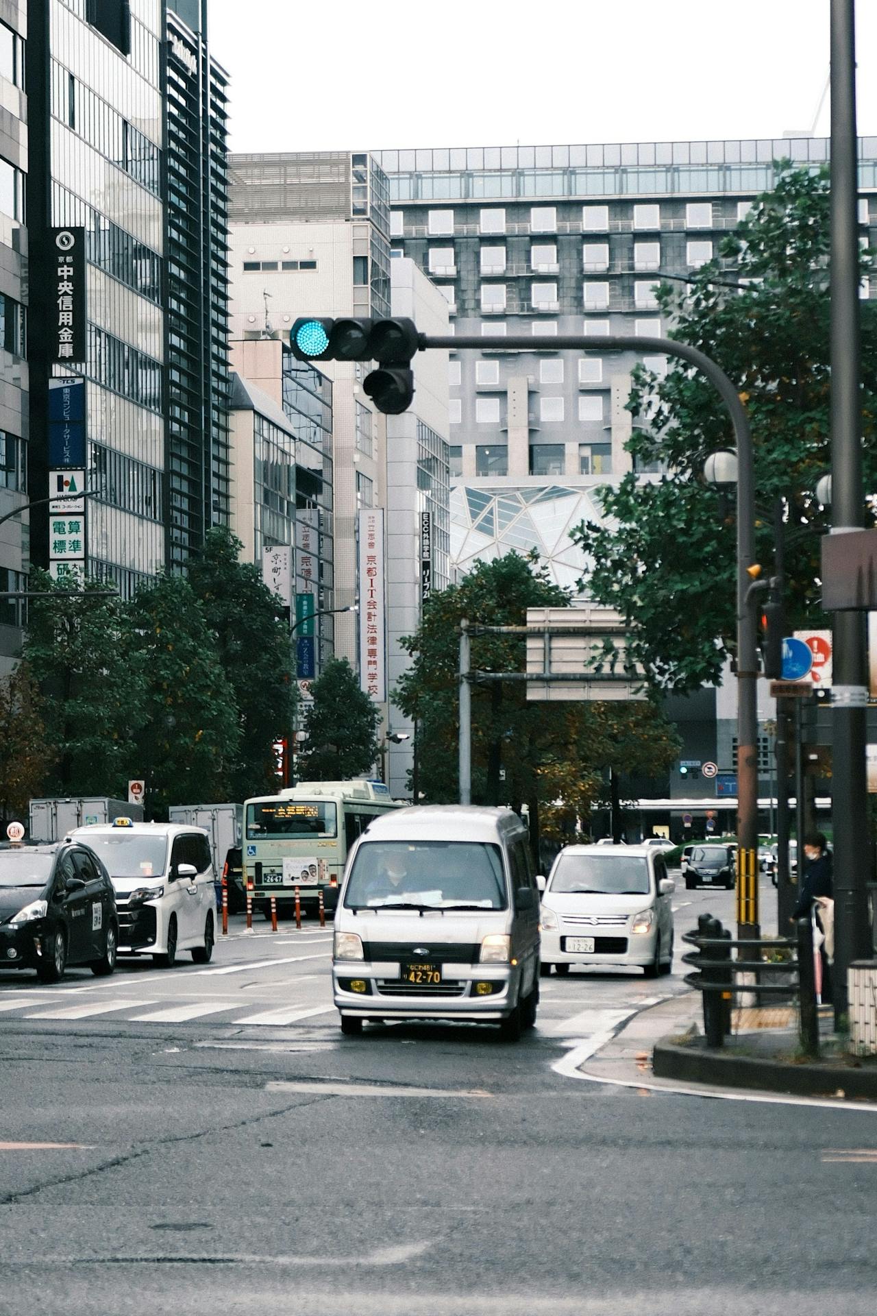 Road outside Kyoto Station