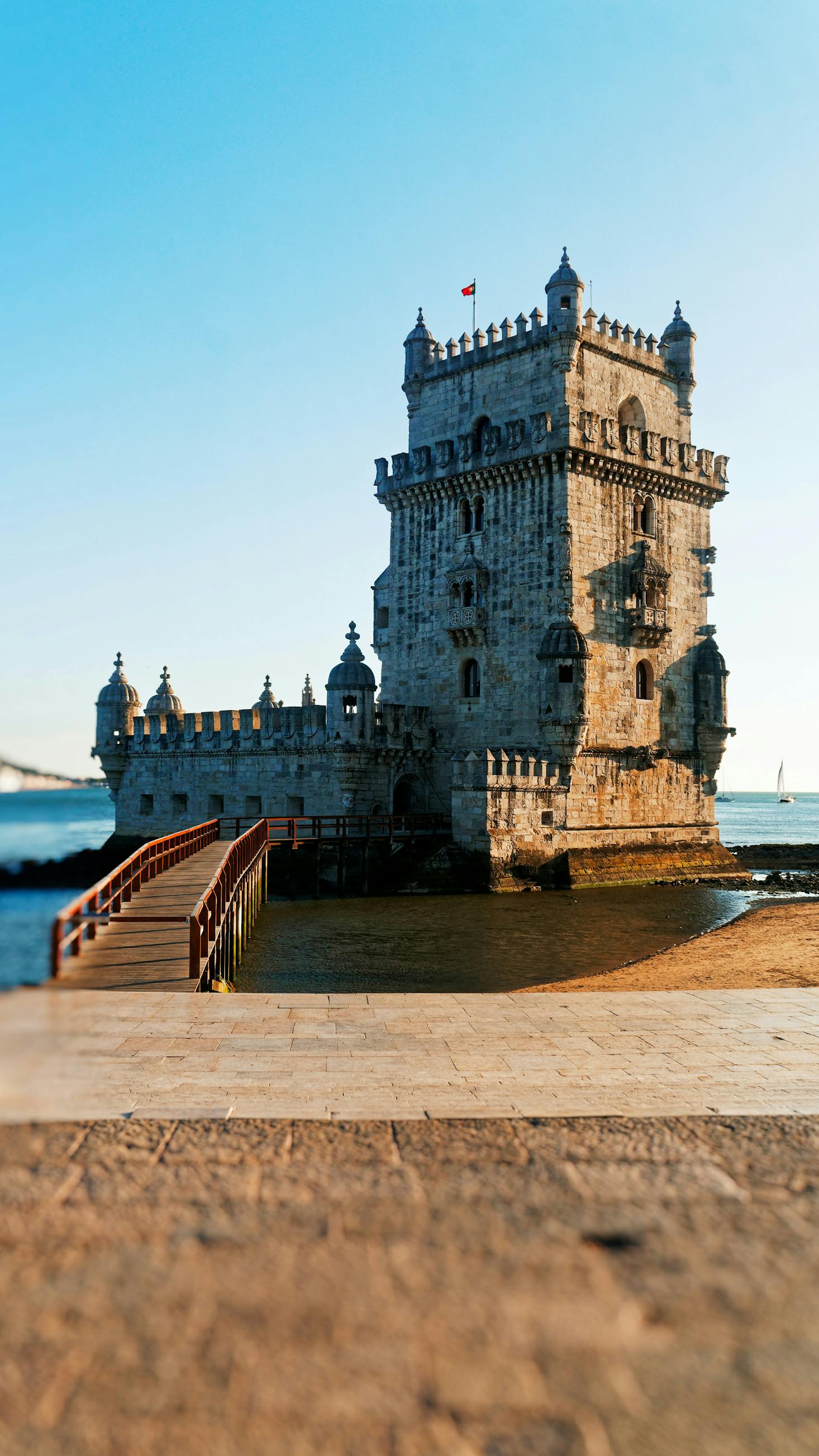 Belém Tower at sunset