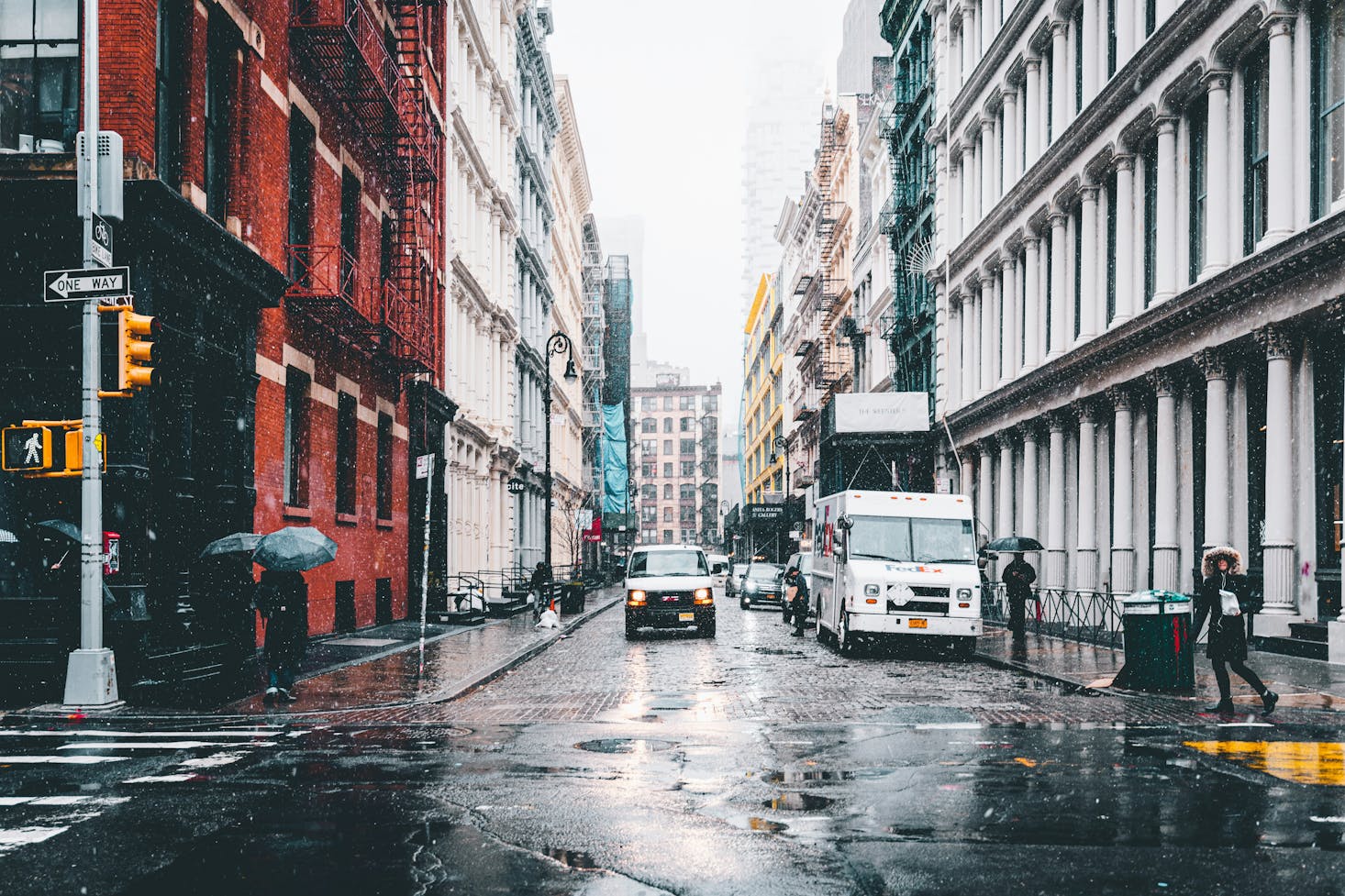 Just after the rain in Soho, New York