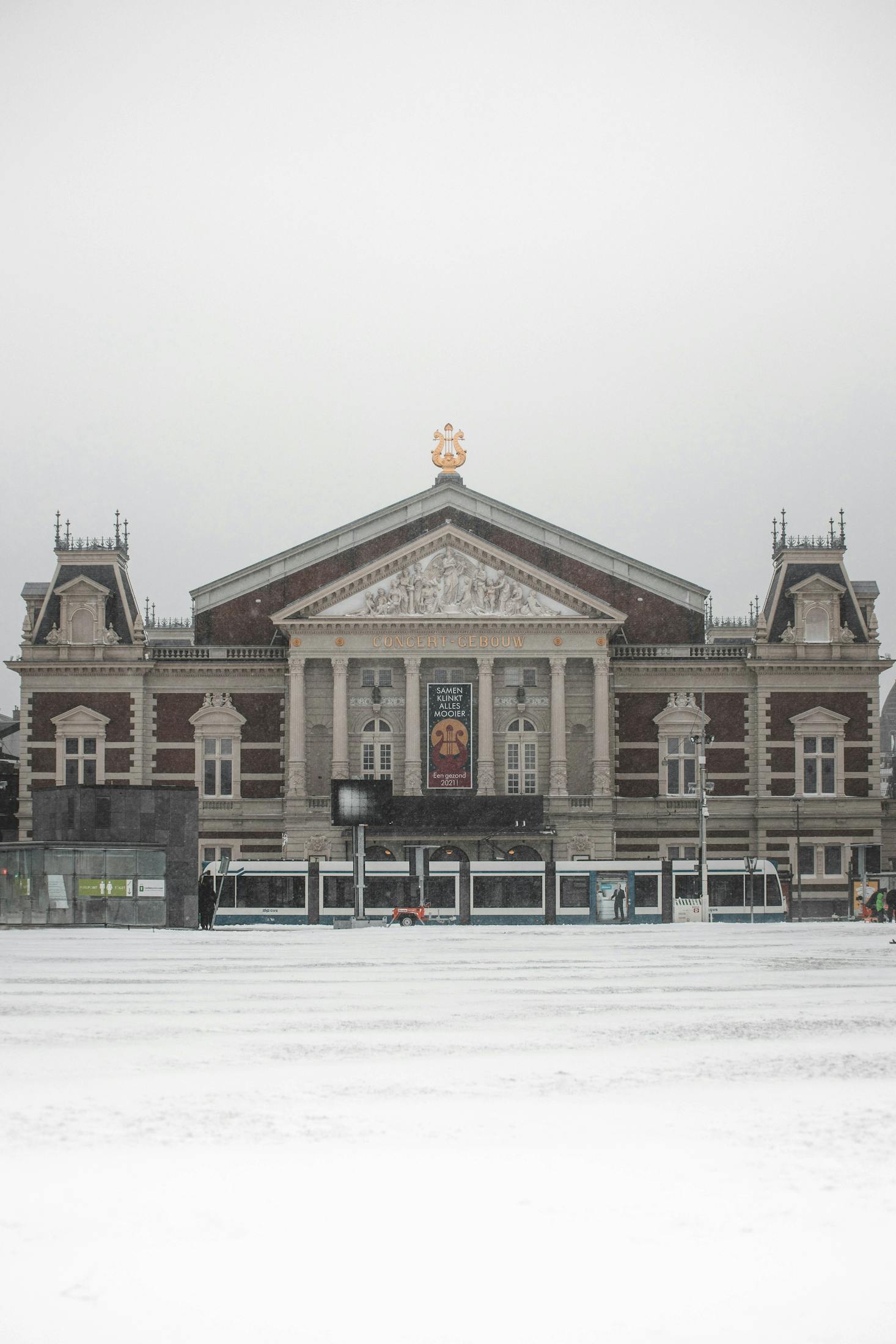 the Concertgebouw in Museumplein, Amsterdam