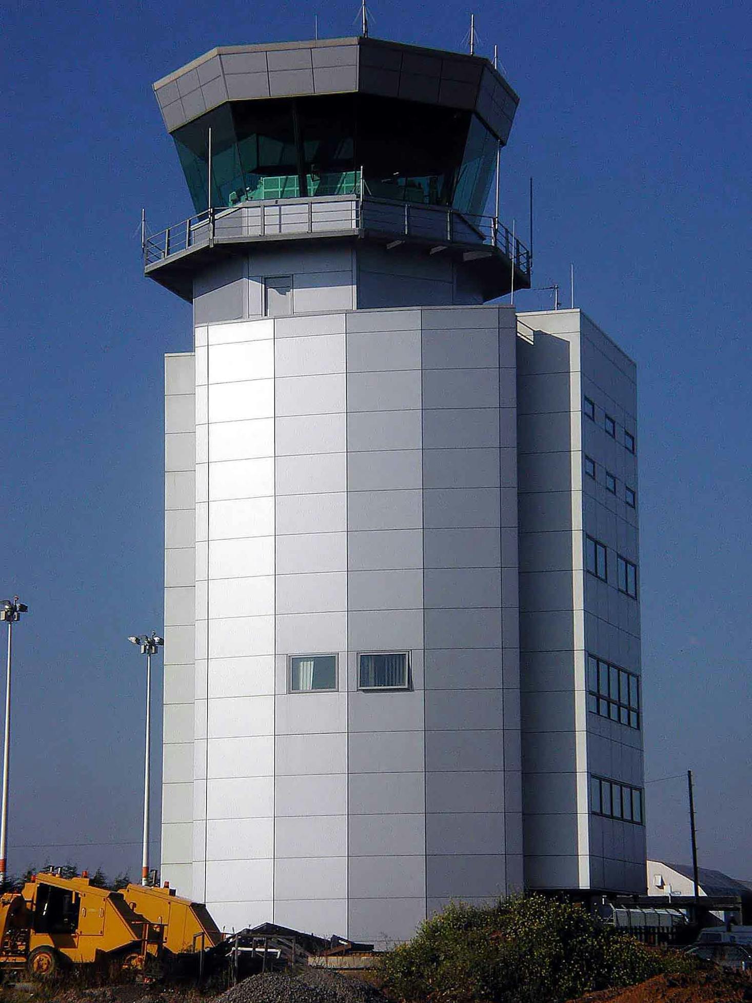 Bristol Airport's control tower