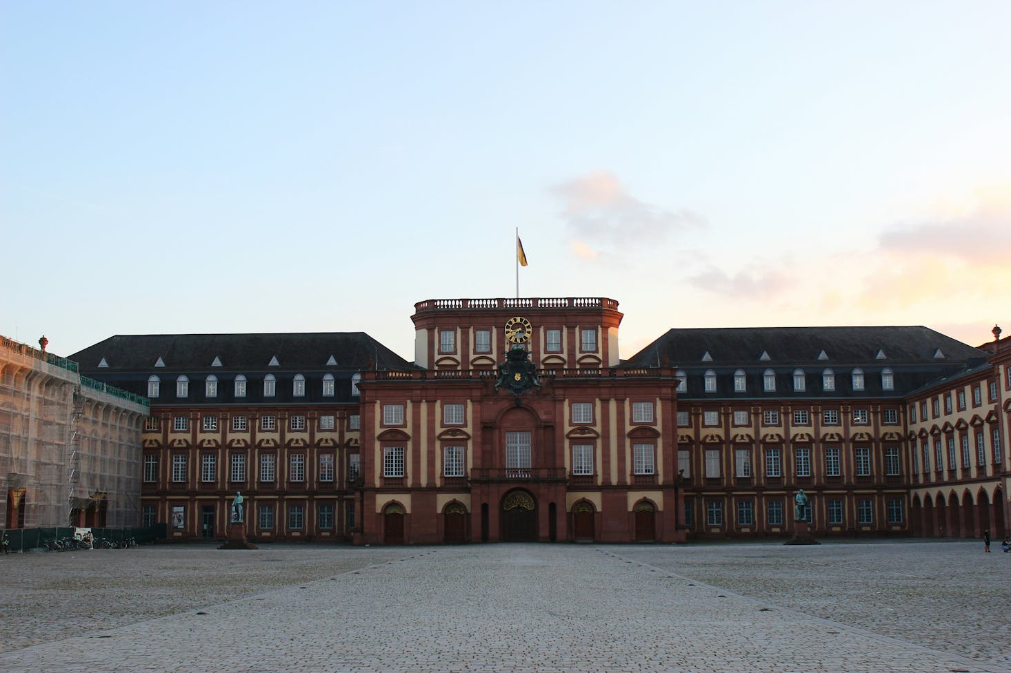 Mannheim University building on a clear day