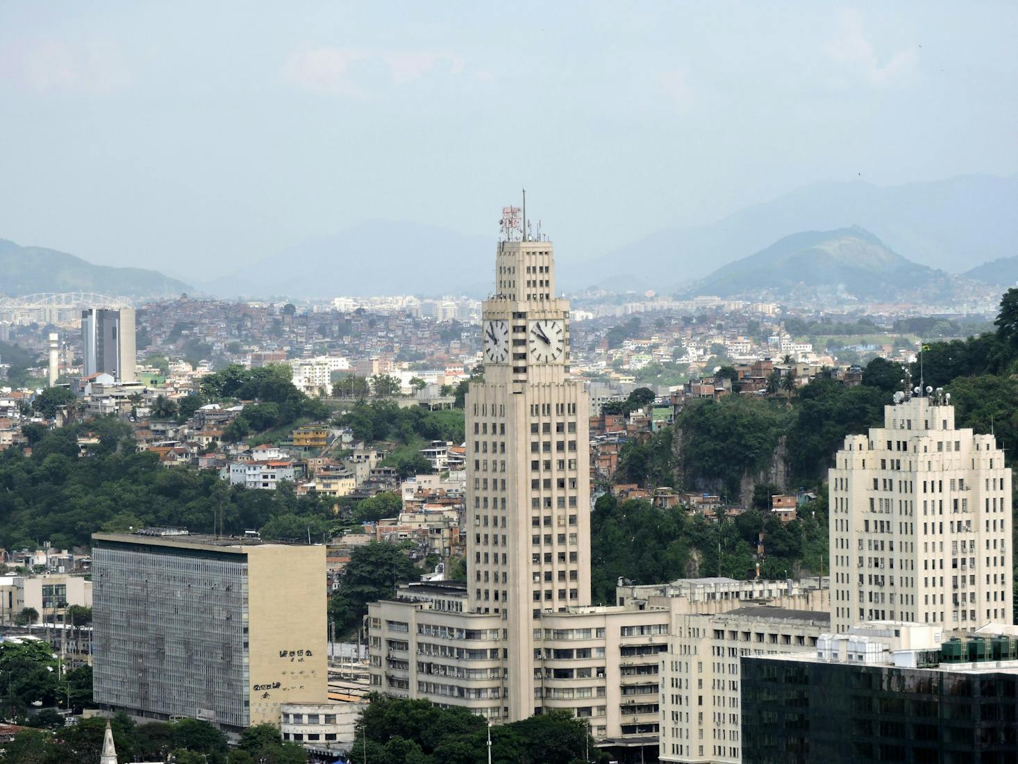 Clock tower at  Central do Brasil Station in Rio de Janeiro