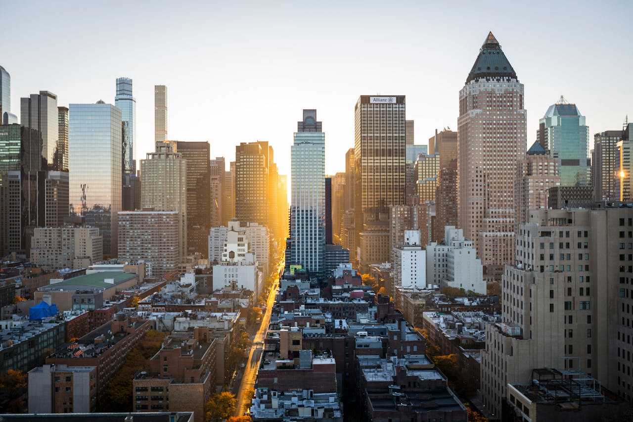 Vue sur le paysage urbain de New York