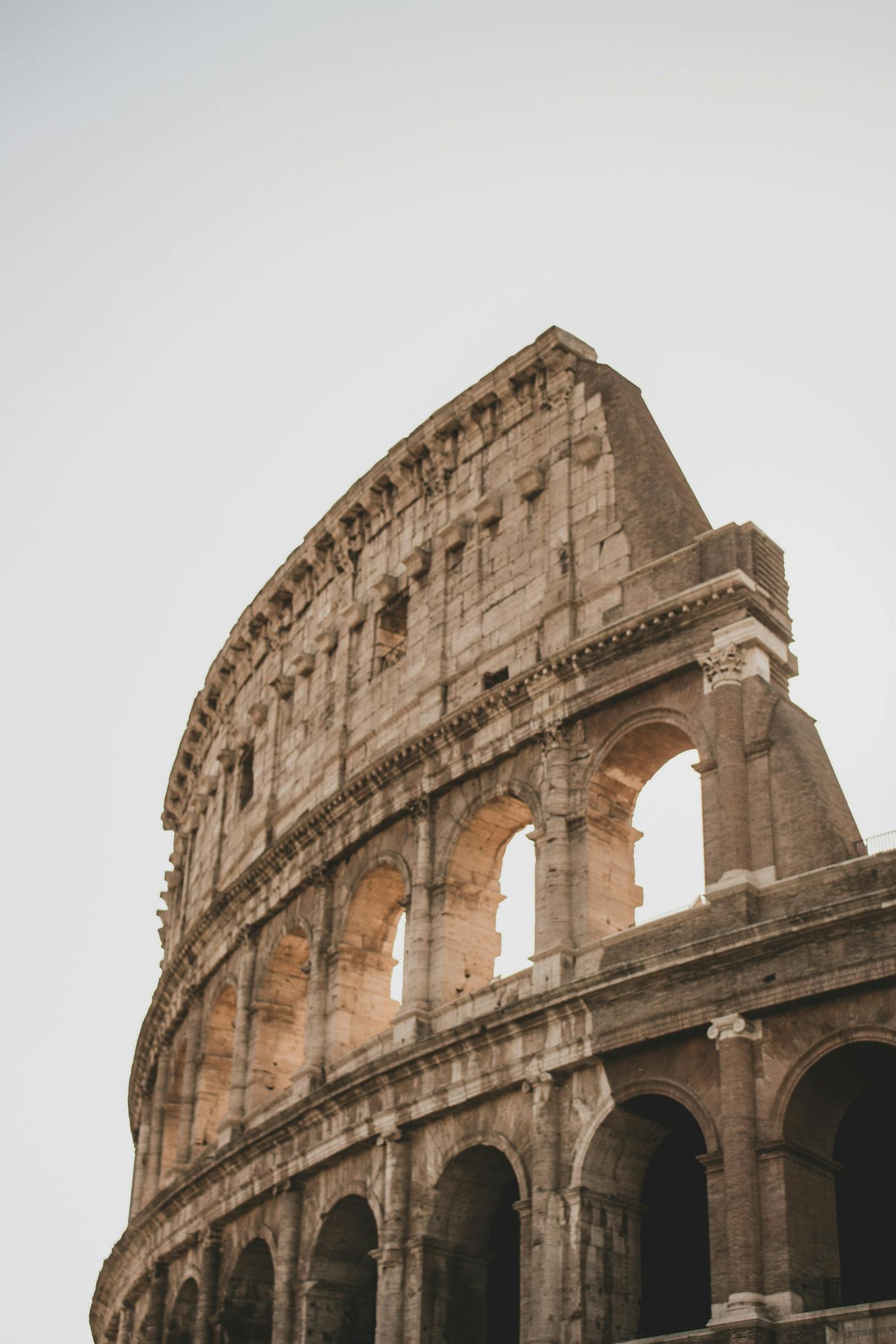 Vue sur une partie du Colisée de Rome