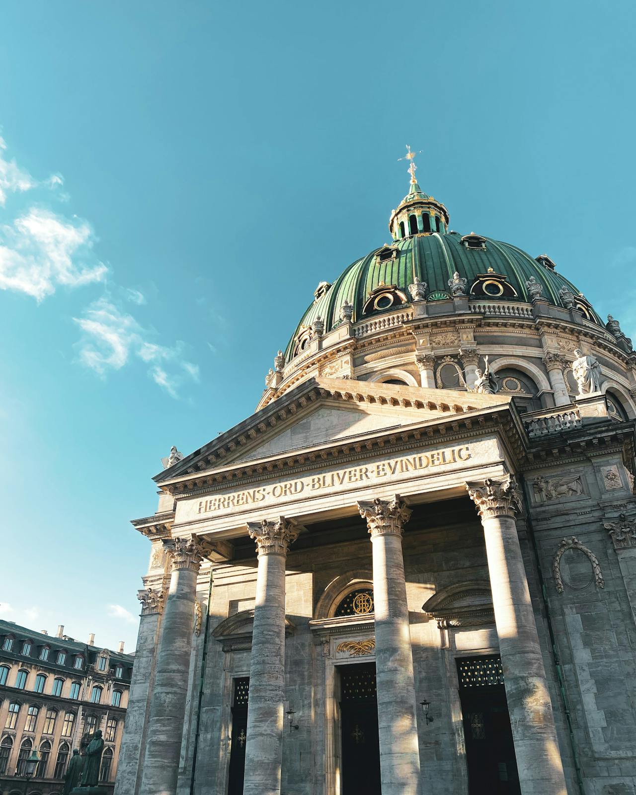 La magnifique église de Marbre à Copenhague.