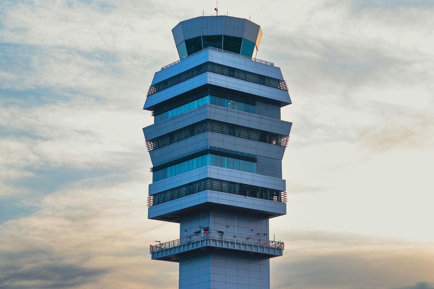 Control tower at Belgrade Nikola Tesla Airport