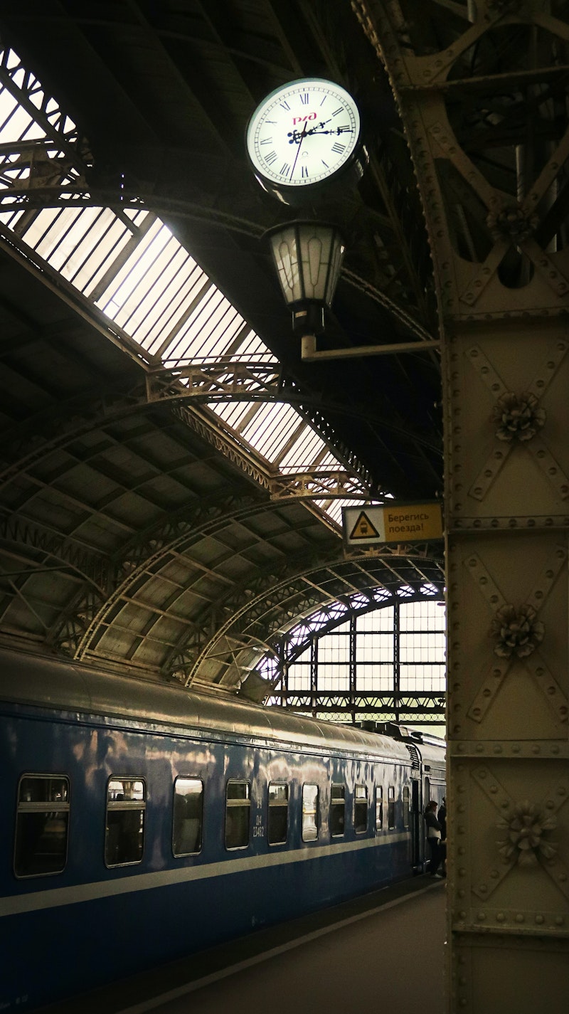 Train station in St. Petersburg, Russia