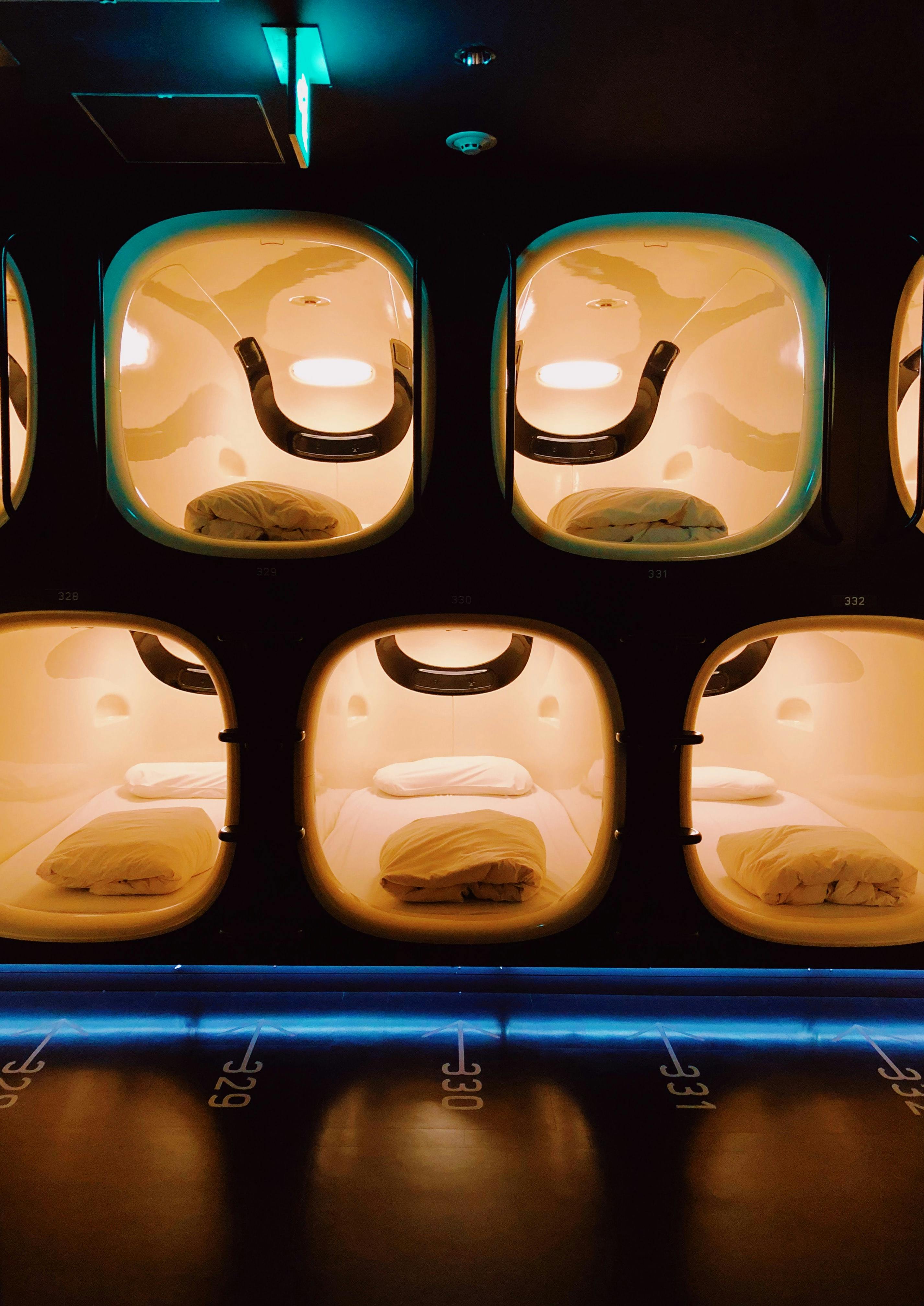 Capsule hotels in Tokyo