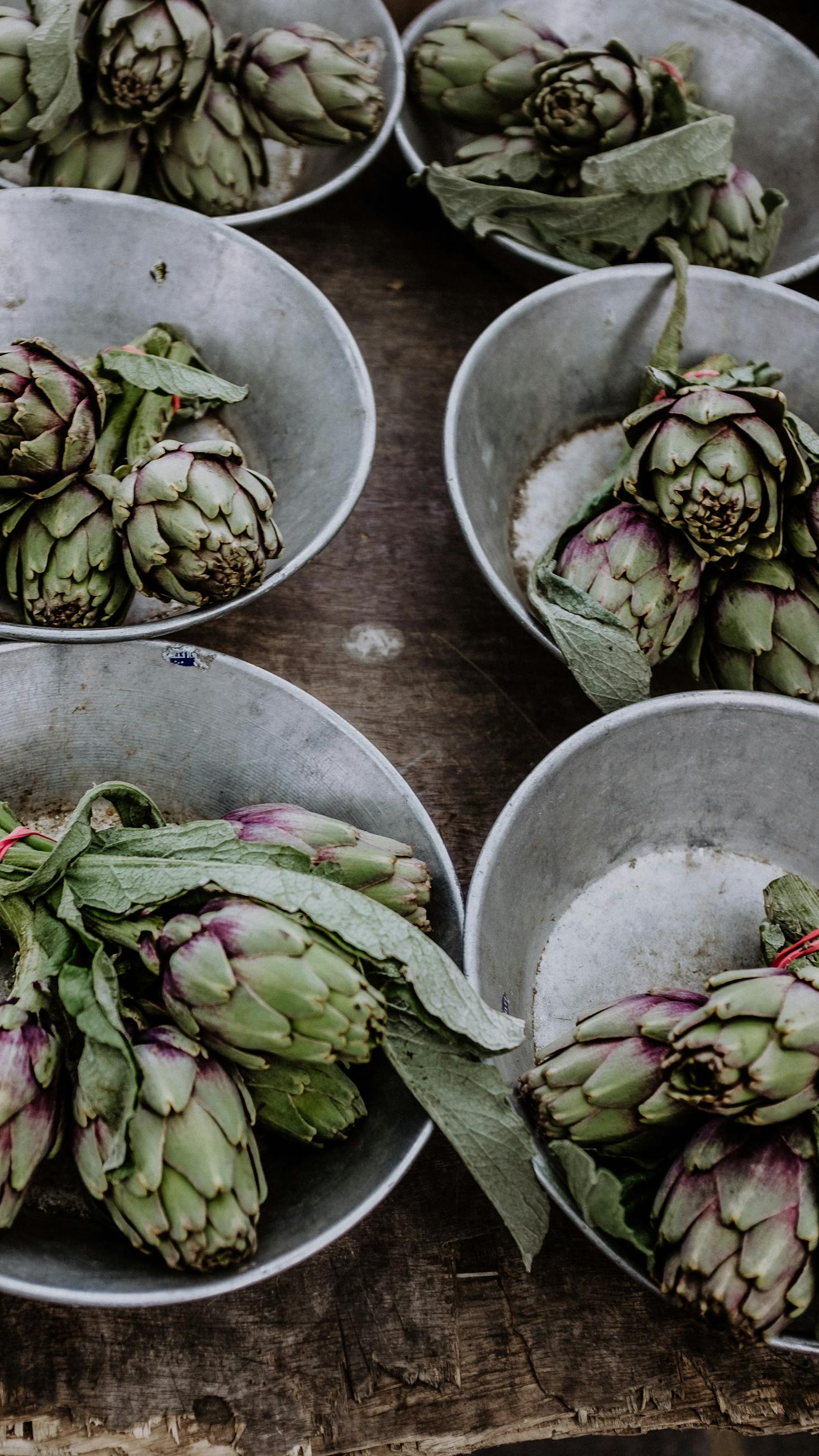 Artichokes in Lyon market