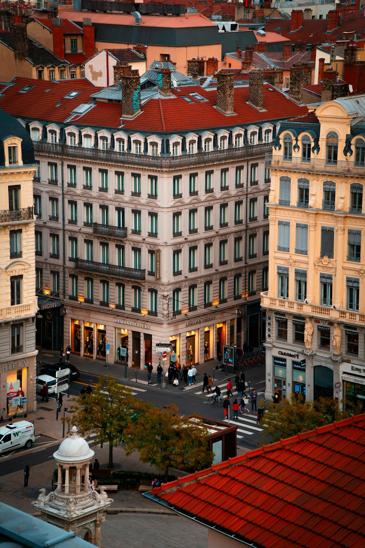 City walking in Lyon